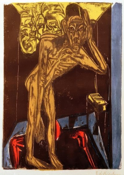 Schlemihl in the Solitude of the Room by Ernst Ludwig Kirchner